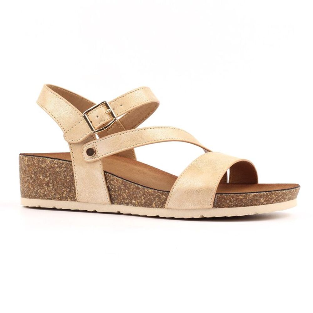Lunar Womens/Ladies Buster Sandals / Gold